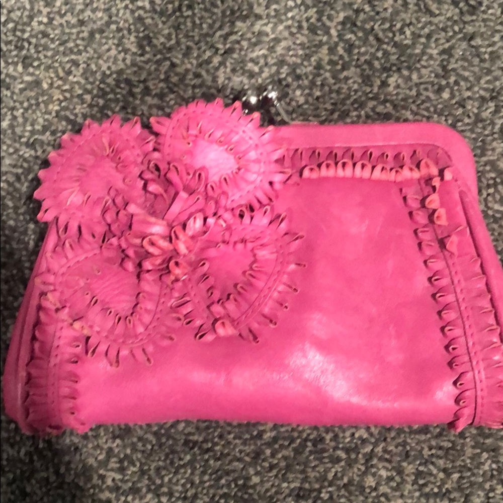 Pink Floarl Isabella Fiore clutch